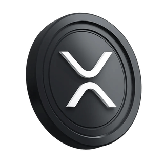 Dekoratives Element einer XRP Ripple-Münze im kostenlosen Bereich des Leitfadens